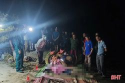 Lật thuyền trên sông Ngàn Phố, bốn người trong cùng gia đình tử vong
