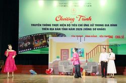 6 đội thi truyền thông thực hiện Bộ tiêu chí ứng xử trong gia đình