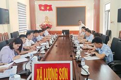 Đoàn kiểm tra của Ban Thường vụ Tỉnh ủy làm việc với 9 xã