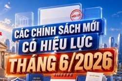 Những chính sách mới có hiệu lực tháng 6/2026