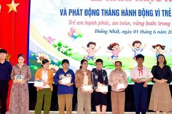 Phát động Tháng hành động vì trẻ em năm 2026 tại phường Thống Nhất và xã Đak Sơmei