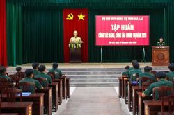 Bộ Chỉ huy quân sự tỉnh tổ chức tập huấn công tác đảng, công tác chính trị
