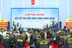 130 huấn luyện viên, võ sư tham gia tập huấn võ cổ truyền Bình Định