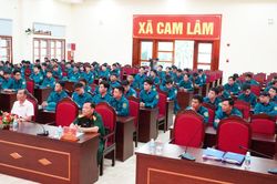Xã Cam Lâm khai mạc huấn luyện dân quân năm thứ nhất đợt 1