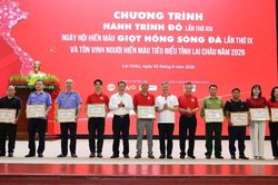 Chương trình Hành trình đỏ lần thứ XIV, Ngày hội hiến máu Giọt hồng sông Đà lần thứ IX và tôn vinh người hiến máu tiêu biểu tỉnh Lai Châu năm 2026