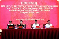 Tổ đại biểu số 3 HĐND tỉnh tiếp xúc cử tri tại xã Đồng Đăng