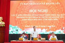 Khánh Yên và Bắc Hà tổ chức hội nghị lấy ý kiến vào phương án sắp xếp, sáp nhập thôn