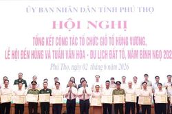 Tổng kết c&ocirc;ng t&aacute;c tổ chức Giỗ Tổ H&ugrave;ng Vương, Lễ hội Đền H&ugrave;ng v&agrave; Tuần Văn h&oacute;a - Du lịch Đất Tổ năm B&iacute;nh Ngọ 2026