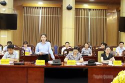 Đo&agrave;n c&ocirc;ng t&aacute;c Ủy ban Kiểm tra Trung ương l&agrave;m việc với tỉnh về kết quả triển khai x&acirc;y dựng trường học cho c&aacute;c x&atilde; bi&ecirc;n giới