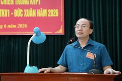 Giao nhiệm vụ diễn tập t&aacute;c chiến địa b&agrave;n ph&ograve;ng thủ Khu vực I - Đức Xu&acirc;n