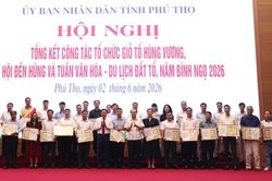 Phú Thọ tổng kết Giỗ Tổ Hùng Vương 2026, Báo Xây dựng nhận Bằng khen
