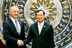Chủ nhiệm Ủy ban Quốc phòng, An ninh và Đối ngoại, Thượng tướng Lê Tấn Tới làm việc với Đoàn Ủy ban Quốc phòng và các lực lượng vũ trang, Hạ viện Pháp