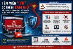 Tên miền '.vn' có thể bị tạm giữ nếu đăng bản đồ sai chủ quyền hoặc phát tán thông tin bịa đặt