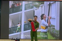 Phường Vĩnh Tuy tập huấn nghiệp vụ phòng cháy, chữa cháy cho các cơ sở