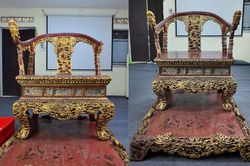 Hoàn thành phục chế bảo vật quốc gia Ngai vua triều Nguyễn