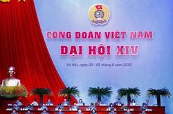 Đại hội XIV C&ocirc;ng đo&agrave;n Việt Nam bước v&agrave;o phi&ecirc;n l&agrave;m việc thứ nhất