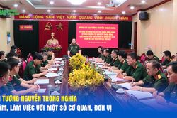 Đại tướng Nguyễn Trọng Nghĩa thăm, l&agrave;m việc với một số cơ quan, đơn vị