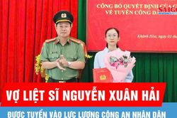 Vợ liệt sĩ Nguyễn Xu&acirc;n Hải được tuyển v&agrave;o lực lượng C&ocirc;ng an nh&acirc;n d&acirc;n