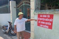 Hải Phòng: 64 hộ gia đình đồng loạt treo biển 'tự nguyện hiến đất làm đường'
