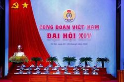 Khai mạc phi&ecirc;n thứ nhất Đại hội XIV C&ocirc;ng đo&agrave;n Việt Nam