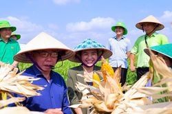 Phó Bí thư Tỉnh ủy Võ Thị Minh Sinh tham quan mô hình nông nghiệp công nghệ cao tại Tập đoàn ThaiBinh Seed