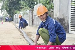 Người dân Trường Lưu háo hức chờ nguồn nước sạch