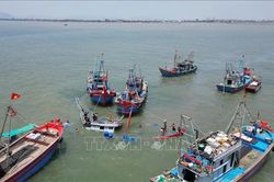 Nghệ An lai dắt thành công tàu cá bị chìm vào bờ an toàn