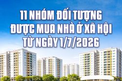 11 nhóm đối tượng được mua nhà ở xã hội từ ngày 1/7/2026