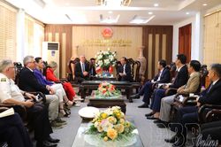 Đoàn công tác Hạ viện Pháp chào xã giao lãnh đạo tỉnh Điện Biên