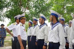 Bộ Tư lệnh Vùng 4 Hải quân kiểm tra tại Trung tâm Huấn luyện