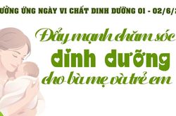 Đẩy mạnh chăm sóc dinh dưỡng cho bà mẹ và trẻ em