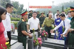 Phường Nam Cường: Động thổ thực hiện lấy mẫu sinh phẩm ADN liệt sĩ chưa x&aacute;c định được th&ocirc;ng tin