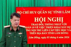 Lực lượng vũ trang Lâm Đồng hỗ trợ nhân lực thi công 2 trường liên cấp ở biên giới