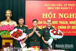 Bàn giao chức trách, nhiệm vụ Bí thư Đảng ủy, Chính ủy Bệnh viện Quân y 5