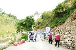 Cụm Thủy điện Nho Quế diễn tập ứng phó thiên tai