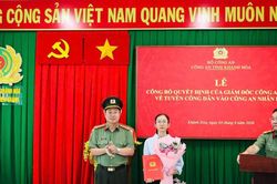 Tạm tuyển vợ Thiếu tá Nguyễn Xuân Hải vào ngành Công an