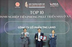 Giải thưởng Quốc gia Bất động sản Việt Nam 2026: TNG Land góp mặt trong Top 10 doanh nghiệp tiên phong phát triển nhà ở xã hội