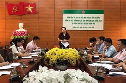 Ban Đại diện Hội đồng quản trị NHCSXH tỉnh kiểm tra, giám sát hoạt động tín dụng tại Quảng Hòa