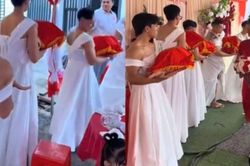 Độc lạ dàn phù dâu '6 múi' tại đám cưới miền Tây gây tranh cãi: Nhà gái tiết lộ lý do bất ngờ