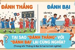 Thắng và bại trái nghĩa, tại sao 'đánh thắng' với 'đánh bại' lại cùng nghĩa?
