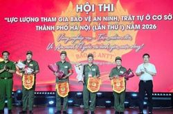 4 đội thi tranh tài 'Lực lượng tham gia bảo vệ an ninh, trật tự ở cơ sở giỏi'
