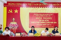 Đại biểu HĐND phường Đại Mỗ tiếp xúc cử tri