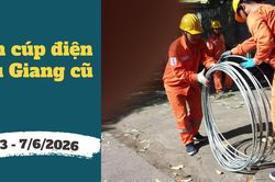 Lịch cúp điện TP. Cần Thơ (Hậu Giang cũ) từ ngày 3 – 7/6/2026: Cúp điện từ 6h sáng nhiều khu dân cư