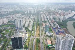 Toàn cảnh đại lộ Nguyễn Văn Linh trước đề xuất xây dựng đường trên cao