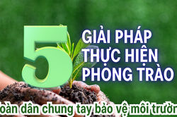 [Infographic] 5 giải ph&aacute;p triển khai phong tr&agrave;o 'To&agrave;n d&acirc;n chung tay bảo vệ m&ocirc;i trường, v&igrave; một Việt Nam xanh - sạch - đẹp'