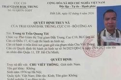 Truy nã phạm nhân bỏ trốn khi đang điều trị tại Bệnh viện đa khoa vùng Tây Nguyên