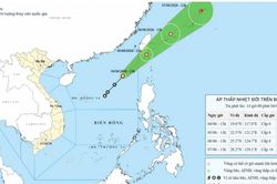 Biển Đông đón áp thấp nhiệt đới đầu tiên năm 2026