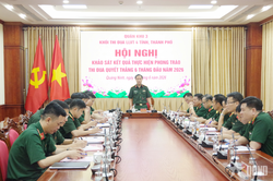 Khối thi đua LLVT 4 tỉnh, th&agrave;nh phố Qu&acirc;n khu 3 khảo s&aacute;t kết quả thực hiện Phong tr&agrave;o Thi đua Quyết thắng tại Quảng Ninh