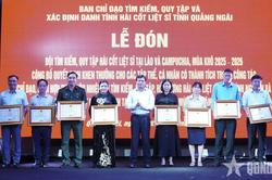 Tỉnh Quảng Ng&atilde;i: Đ&oacute;n Đội K53 ho&agrave;n th&agrave;nh nhiệm vụ t&igrave;m kiếm, quy tập h&agrave;i cốt liệt sĩ, m&ugrave;a kh&ocirc; 2025-2026 về nước