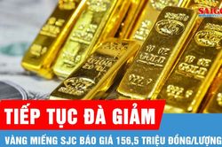 Giá vàng trong nước tiếp tục đà giảm dù vàng thế giới phục hồi